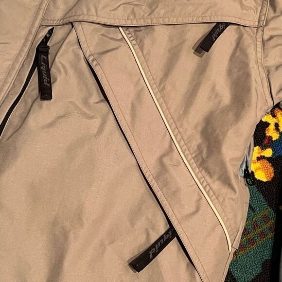 Mens VTG’ 90s LIQUID BLUE Hooded Weatherproof Insulated Jacket / Size Medium - Picture 4 of 8